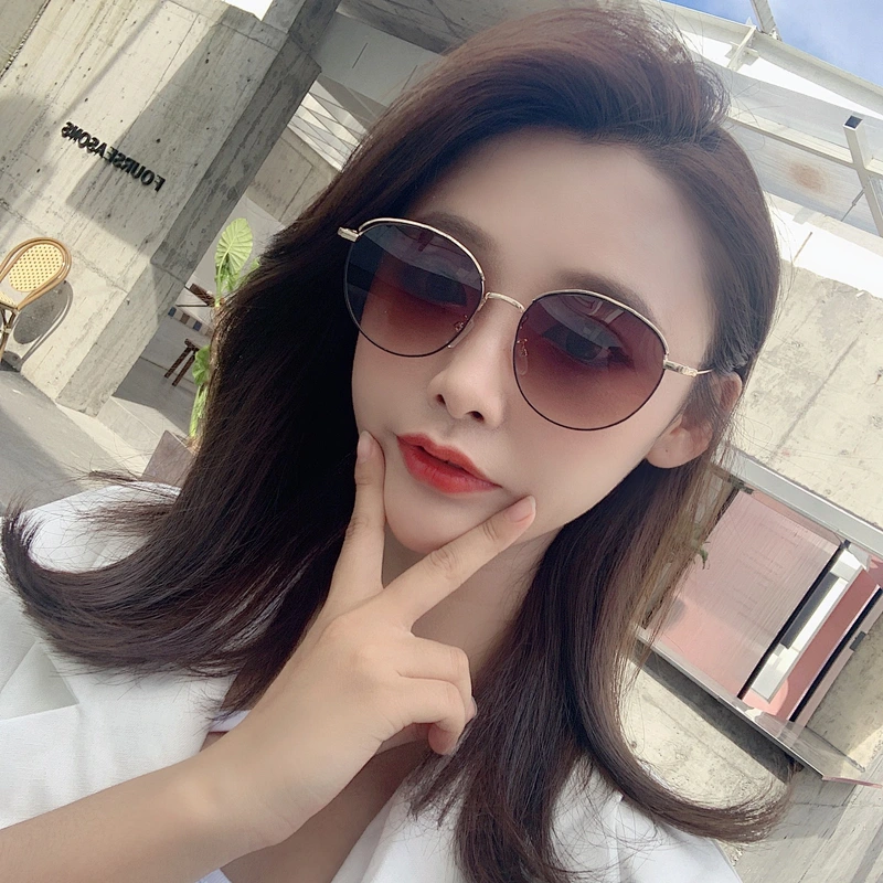 2021 newest fashion round frame trendy celebrity sunglasses women men eyewear shade vintage sun glasses wholesale custom goggles