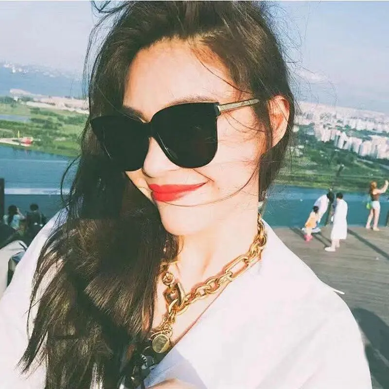 2021 newest fashion big frame trendy sunglasses women men eyewear shade vintage sun glasses wholesale custom goggles