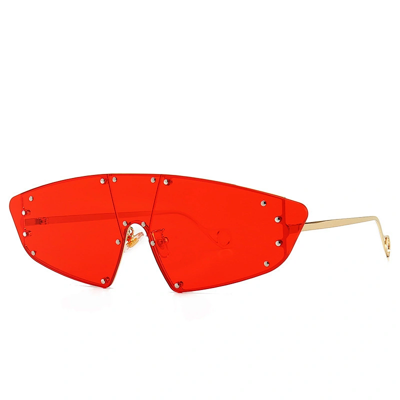 Modern Retro One-Piece Cat Eye Sunglasses wholesale Jump Di Sunglasses edc Electronic Syllable Cool women Sunglasses