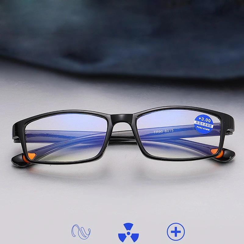 Anti blue light TR90 thin trendy retro designer optics reading glasses men women wholesale reader glasses frame
