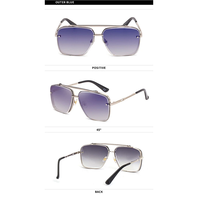 2021 newest fashion metal square frame sunglasses women men eyewear shade vintage sun glasses wholesale custom goggles