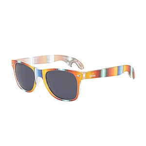 Plastic retro Sunglasses Promotional Custom Logo Traveler Glasses Beer Bottle Opener Glasses Sunglasses vendor