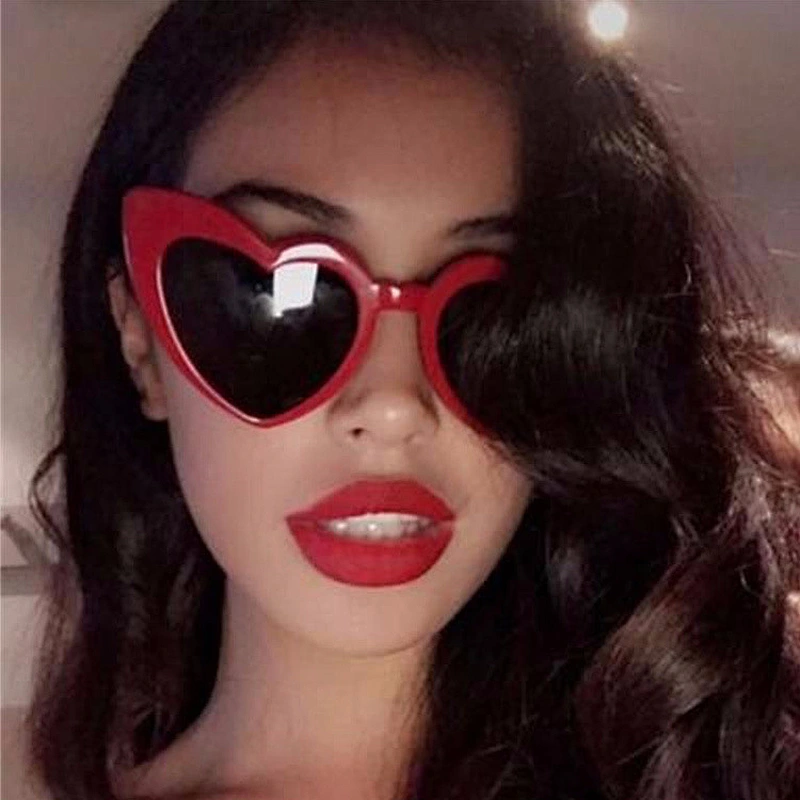 2021 newest fashion love heart shape trendy sunglasses women men eyewear shade vintage sun glasses wholesale custom goggles