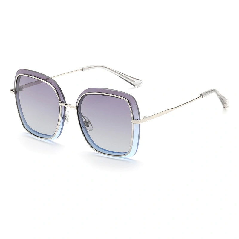 2021 newest fashion big frame TR90 sunglasses polarized women men eyewear shade vintage sun glasses wholesale custom goggles