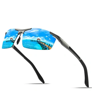 2021 newest fashion aluminum magnesium sport sunglasses polarized women men eyewear shade sun glasses wholesale custom goggles