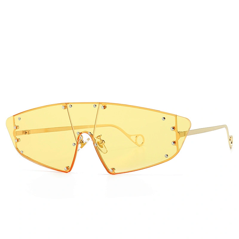 Modern Retro One-Piece Cat Eye Sunglasses wholesale Jump Di Sunglasses edc Electronic Syllable Cool women Sunglasses