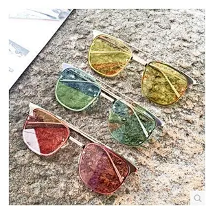2021 newest fashion square big frame jelly color sunglasses women men eyewear shade vintage sun glasses wholesale custom goggles