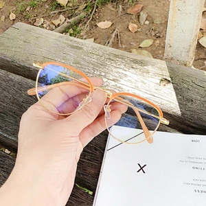 2021 newest fashion anti UV half frame trendy sunglasses women men eyewear shade vintage sun glasses wholesale custom goggles