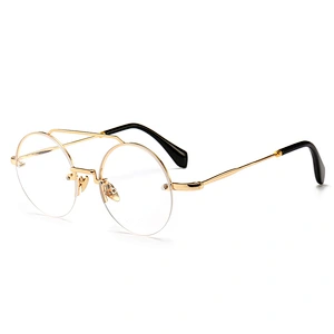 Explosive narrow frame modern retro sunglasses round sunglasses trend street model catwalk sunglasses