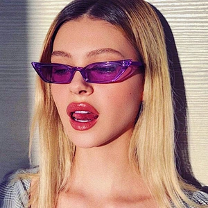 2021 newest fashion transparent small frame cat eye sunglasses women men eyewear shade sun glasses wholesale custom goggles