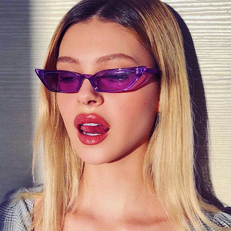 2021 newest fashion transparent small frame cat eye sunglasses women men eyewear shade sun glasses wholesale custom goggles
