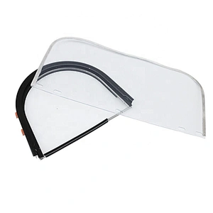 Aluminum bracket, protective PC anti-impact lens, high temperature resistant face shield, head-mounted sanding mask with helmet