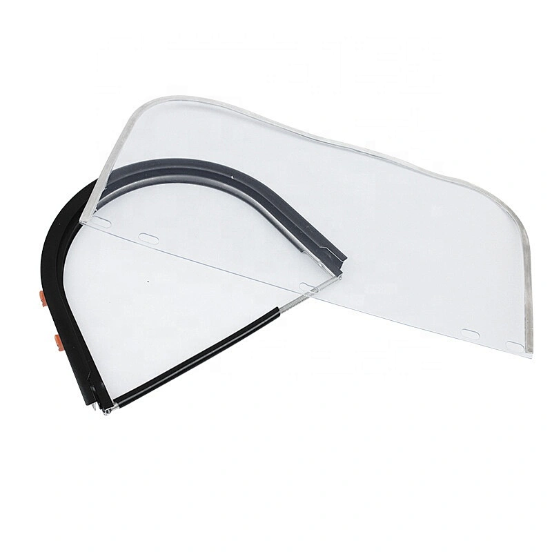 Aluminum bracket, protective PC anti-impact lens, high temperature resistant face shield, head-mounted sanding mask with helmet