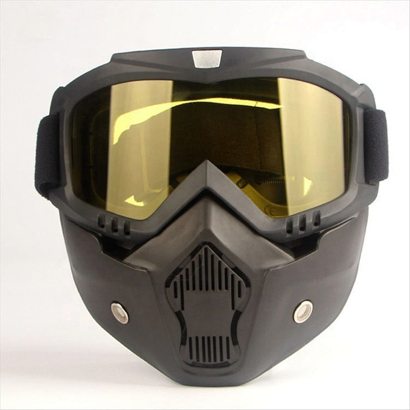 Windproof sand Motorcycle face shield mask Off-road riding helmet Ski goggles