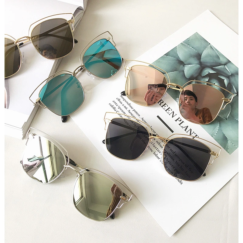 2021 newest fashion metal square beach sunglasses women men eyewear shade vintage sun glasses wholesale myopia custom goggles