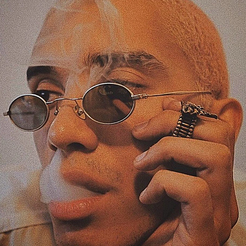 2021 newest fashion round small frame hip hop sunglasses women men eyewear shade vintage sun glasses wholesale custom goggles