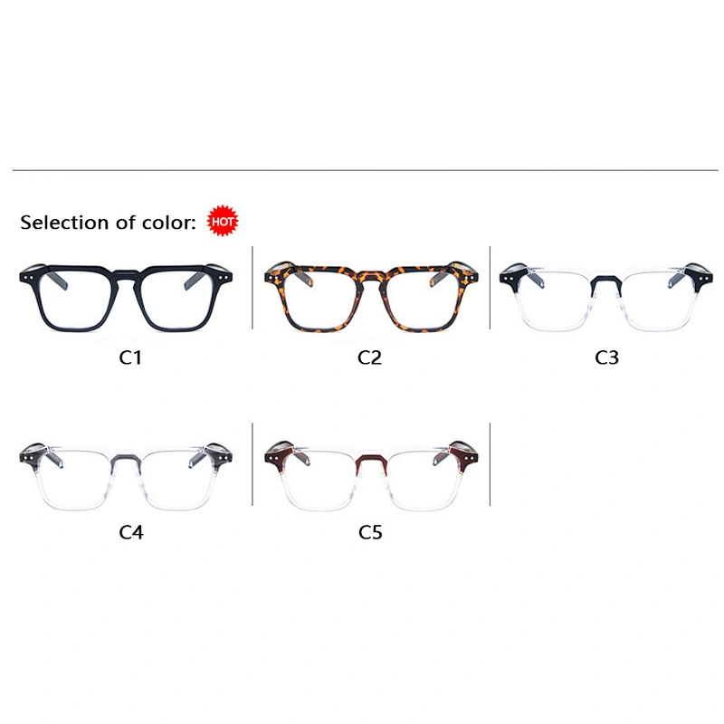 Square stud frame trendy glasses optical frame river wholesale women eyewear men eyeglasses design eye glasses
