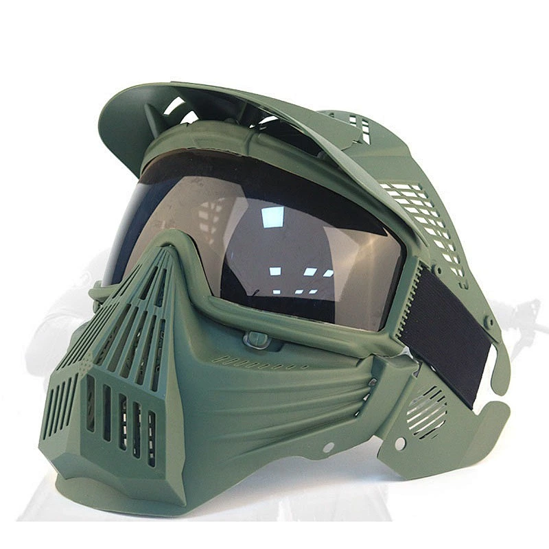 stylish protective face shield Human CS tactical field protective rubber face shields mask for outdoor riding men face shield