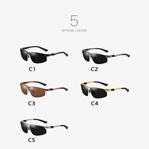 2021 newest fashion aluminum magnesium driving sunglasses polarized women men eyewear shade sun glasses wholesale custom goggles