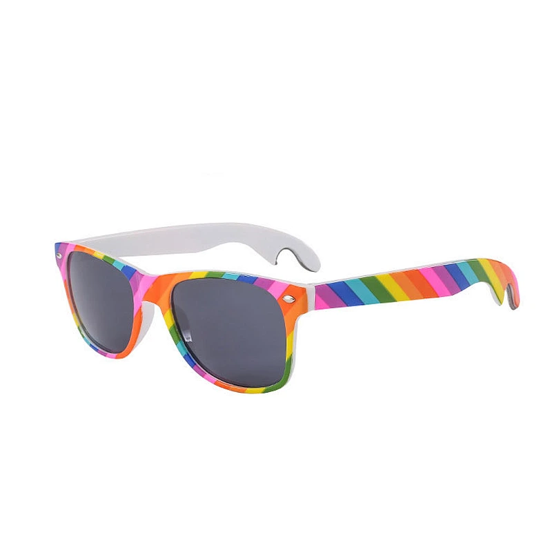 Plastic retro Sunglasses Promotional Custom Logo Traveler Glasses Beer Bottle Opener Glasses Sunglasses vendor