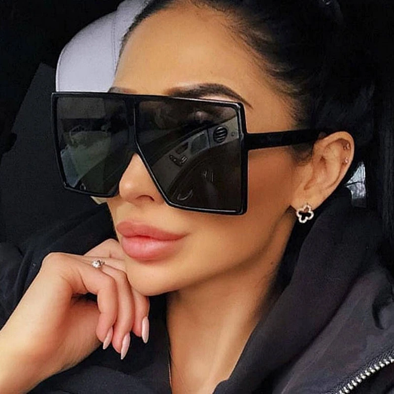 2021 newest fashion square big frame metal hinge sunglasses women men eyewear shade vintage sun glasses wholesale custom goggles