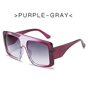2021 newest fashion trendy oversize gradient sunglasses women men eyewear shade vintage sun glasses wholesale custom goggles