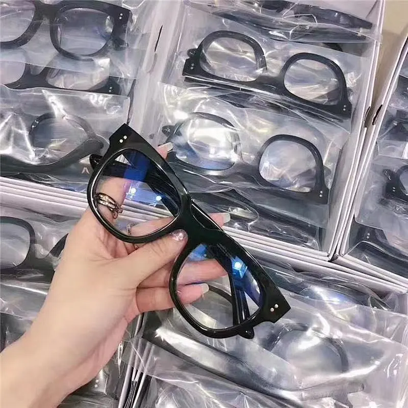 Anti blue light glasses river big thick frame retro optical frames wholesale women eyewear men eyeglasses design eye glasses