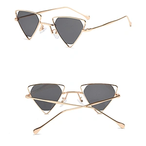Polygon triangle transparent colorful kids boy sunglasses girls 2021 manufacture for custom UV sun glasses