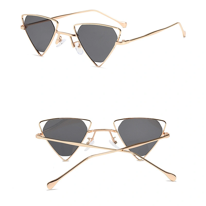 Polygon triangle transparent colorful kids boy sunglasses girls 2021 manufacture for custom UV sun glasses