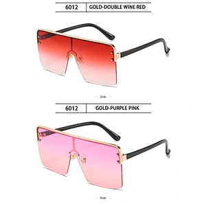 2021 newest fashion metal frame gradient color sunglasses women men eyewear shade trendy sun glasses wholesale custom goggles