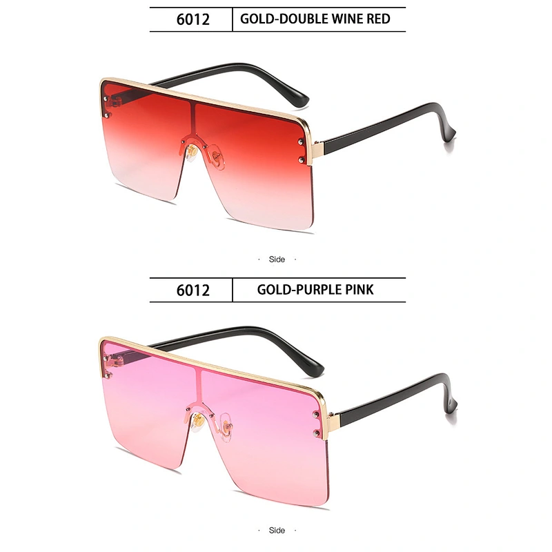 2021 newest fashion metal frame gradient color sunglasses women men eyewear shade trendy sun glasses wholesale custom goggles