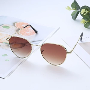Anti-UV 2021 newest fashion blue light block metal round sunglasses women men eyewear shade sun glasses wholesale custom goggles
