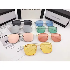 2021 newest fashion square big frame jelly color sunglasses women men eyewear shade vintage sun glasses wholesale custom goggles
