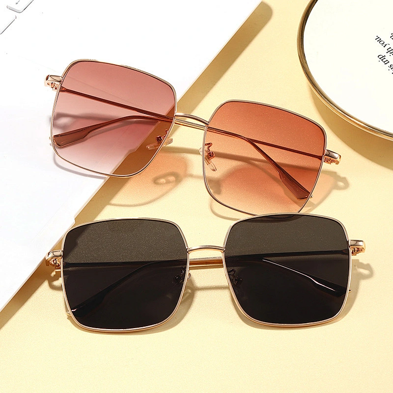 2021 newest fashion polygon trendy metal sunglasses women men eyewear shade sun glasses wholesale custom goggles