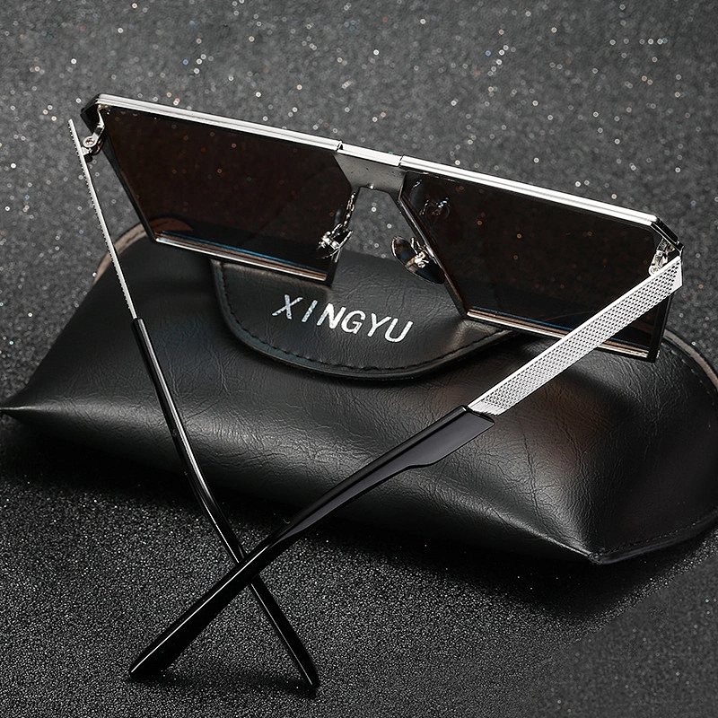 2021 newest fashion square big frame colorful sunglasses polarized women men eyewear shade sun glasses wholesale custom goggles