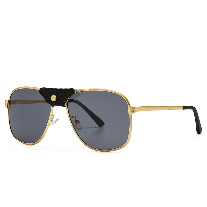 Cross border hot models metical sunglasses classic sunglasses men leather inlaid toad mirror
