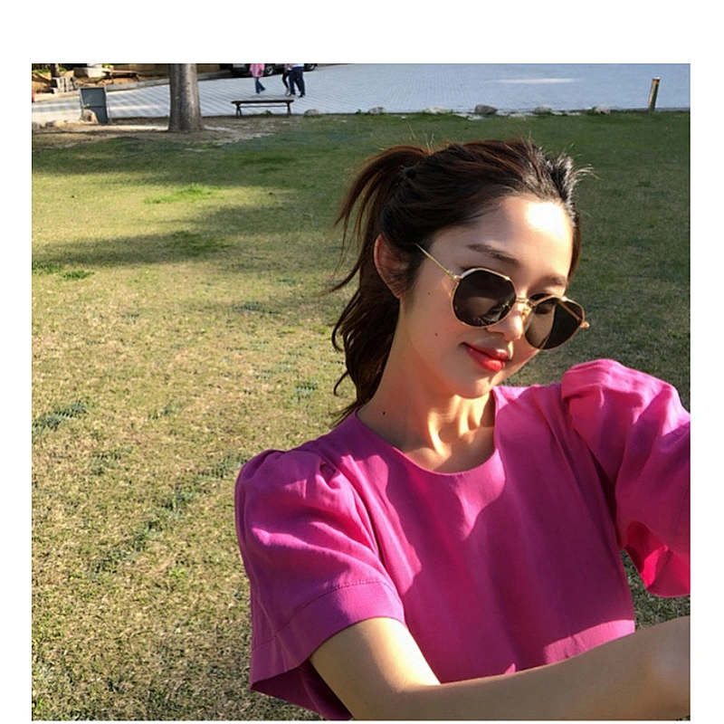 fashion metal round sunglasses women men newest shades ocean piece sun glasses wholesale custom eyewear 2021 trendy goggles