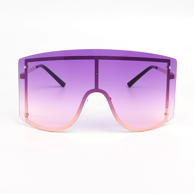 rimless sunglasses women men newest shades retro oversized sun glasses wholesale custom eyewear 2021 trendy goggles