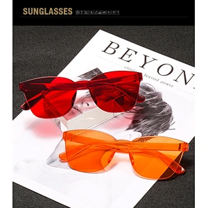 fashion rimless sunglasses women men newest shades retro sun glasses oversized wholesale custom eyewear 2021 trendy goggle