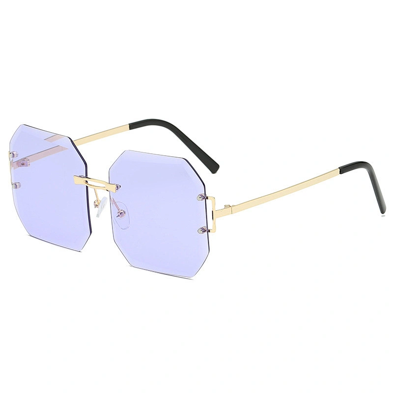 fashion rimless sunglasses women men newest shades retro square sun glasses wholesale custom eyewear 2021 trendy goggle