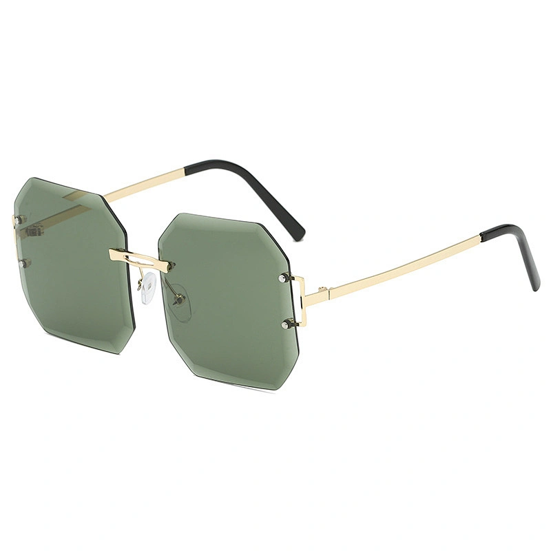fashion rimless sunglasses women men newest shades retro square sun glasses wholesale custom eyewear 2021 trendy goggle