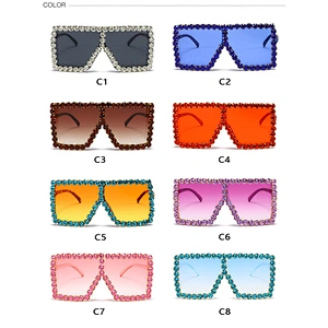 diamond square sunglasses women men newest shades retro sun glasses oversized wholesale custom eyewear 2021 trendy goggle