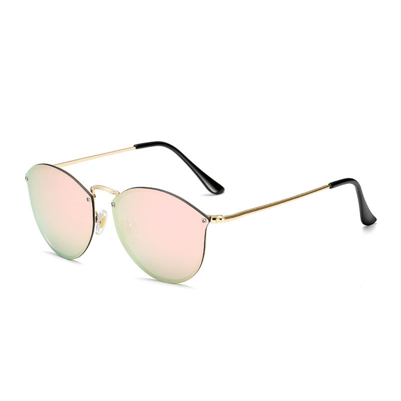 fashionable colorful rimless sunglasses women men newest shades retro sun glasses wholesale custom eyewear 2021 trendy goggle