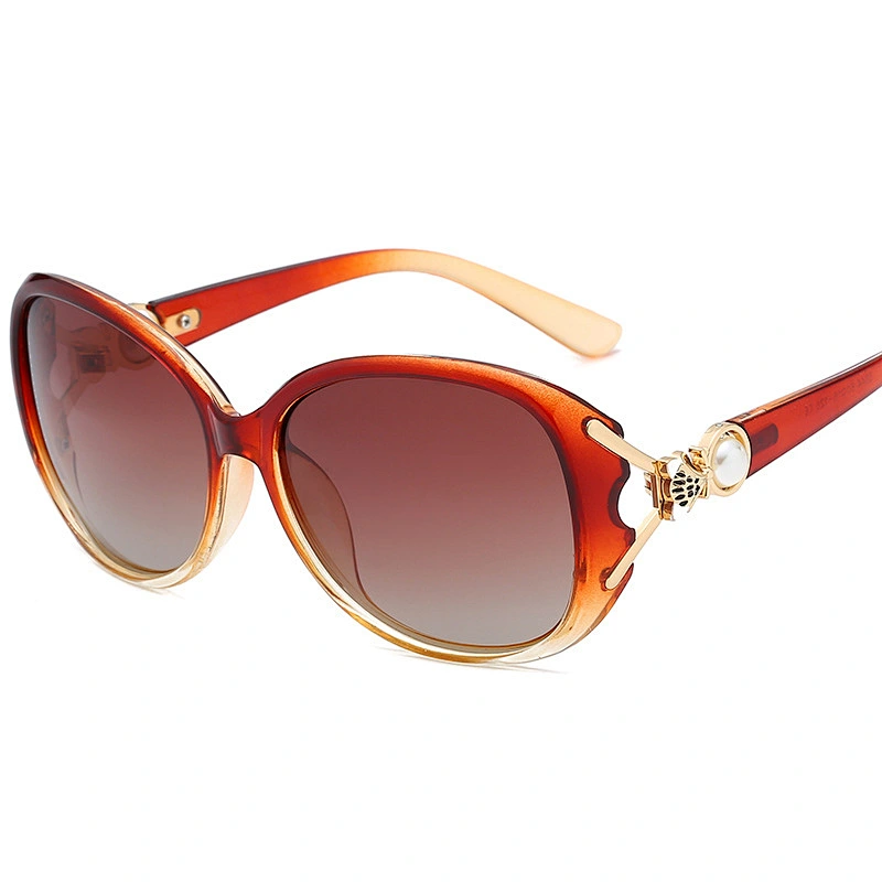 fashionable 2021 oval pearl sunglasses newest women men shades UV polarized sun glasses wholesale custom eyewear trendy goggle