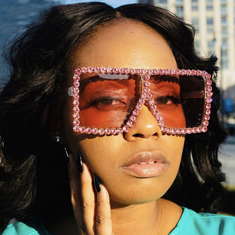 fashion retro sun glasses women men newest shades vintage diamond sunglasses oversized wholesale custom eyewear 2021 goggles