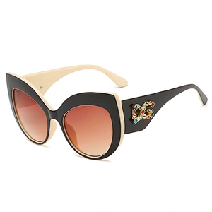 2021 newest fashion cat eye rhinestone celebrity sunglasses women men eyewear shade sun glasses wholesale custom goggles