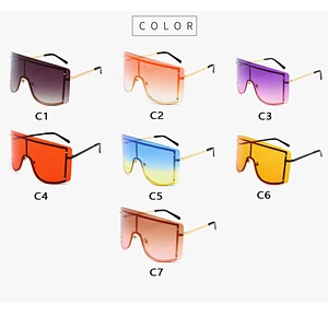 rimless sunglasses women men newest shades retro oversized sun glasses wholesale custom eyewear 2021 trendy goggles