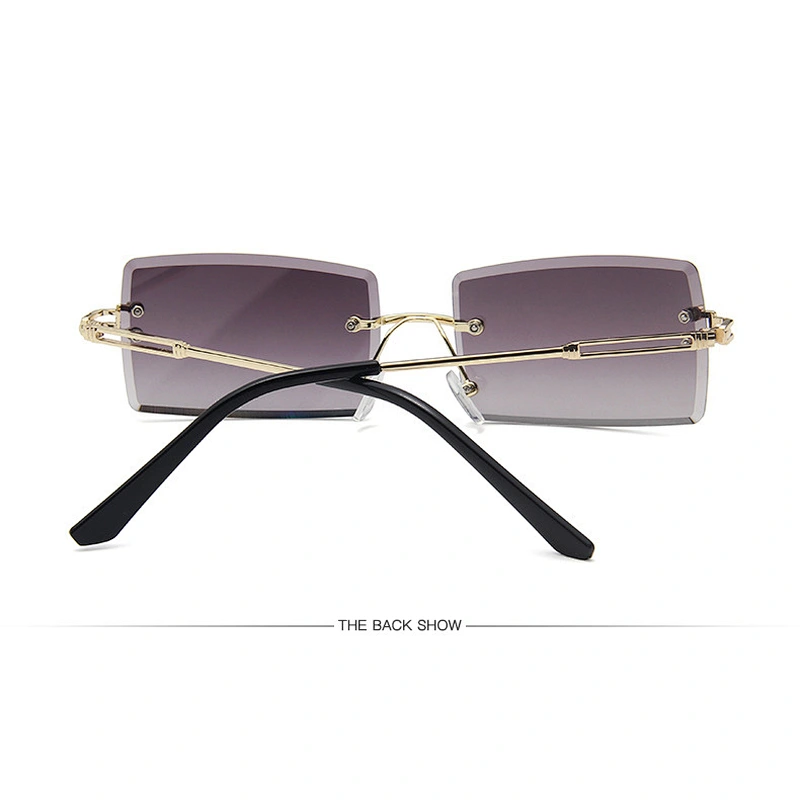 fashion  sunglasses women men newest shades vintage cut-edge ladies square net red gradient color sun glasses shade cross-border