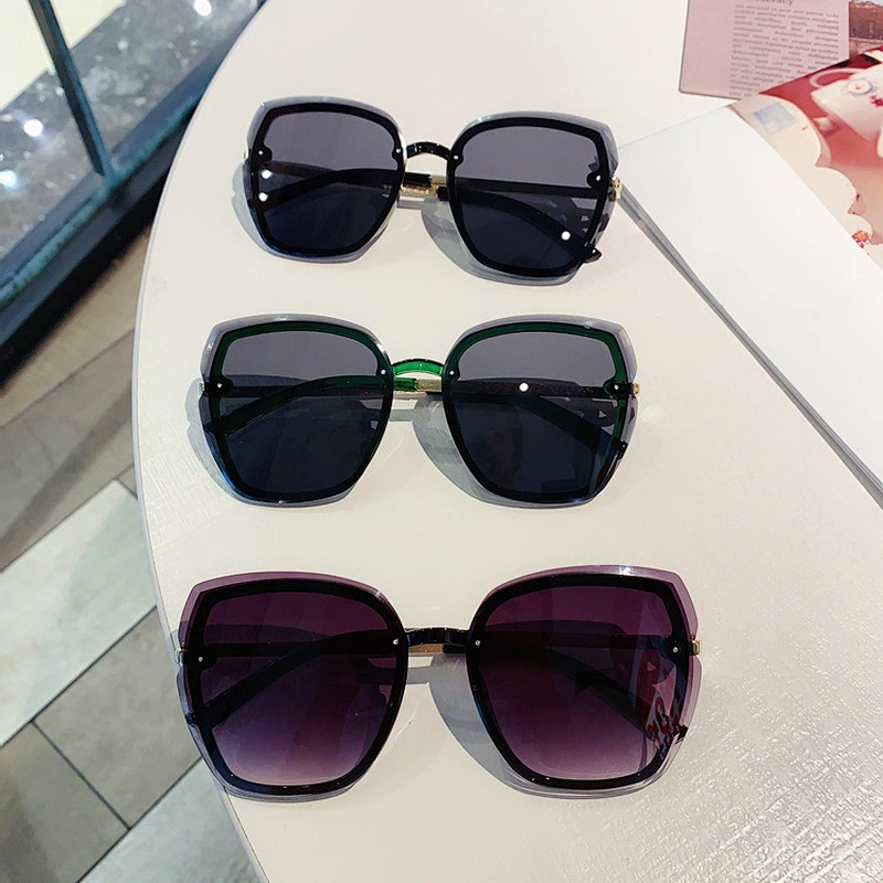 fashion rimless retro round frame sunglasses women men newest shades  sun glasses  wholesale custom eyewear 2021 trendy goggle