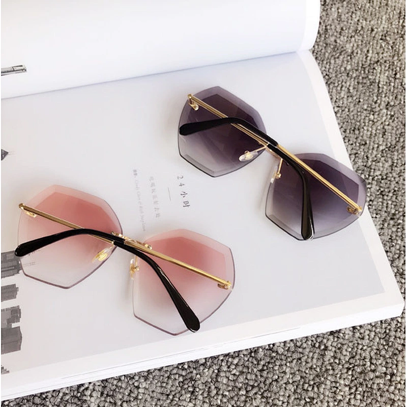irregular rimless round candy colorsunglasses women men newest shades sun glasses wholesale custom eyewear 2021 trendy goggles